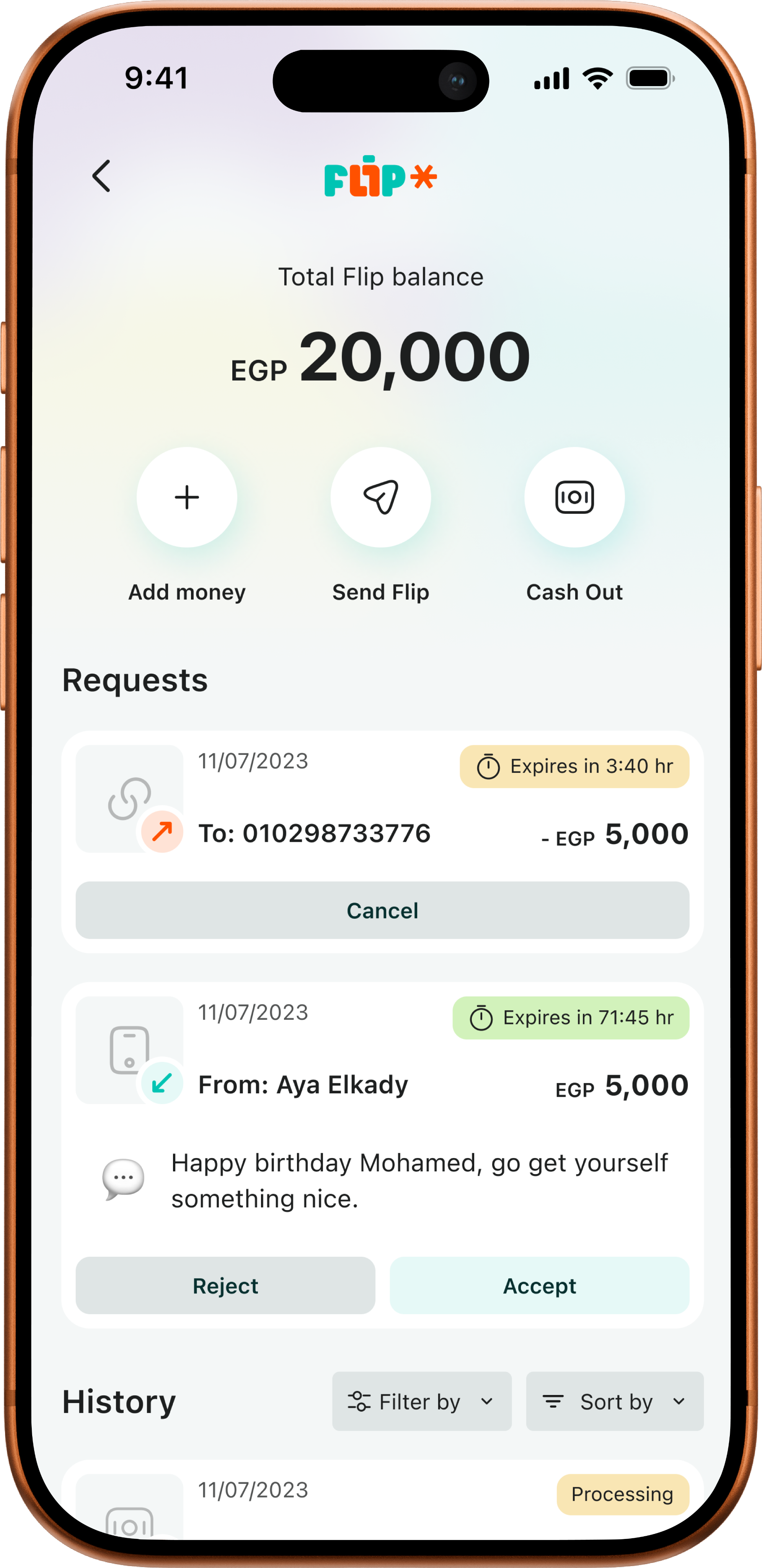 Send gifts instantly